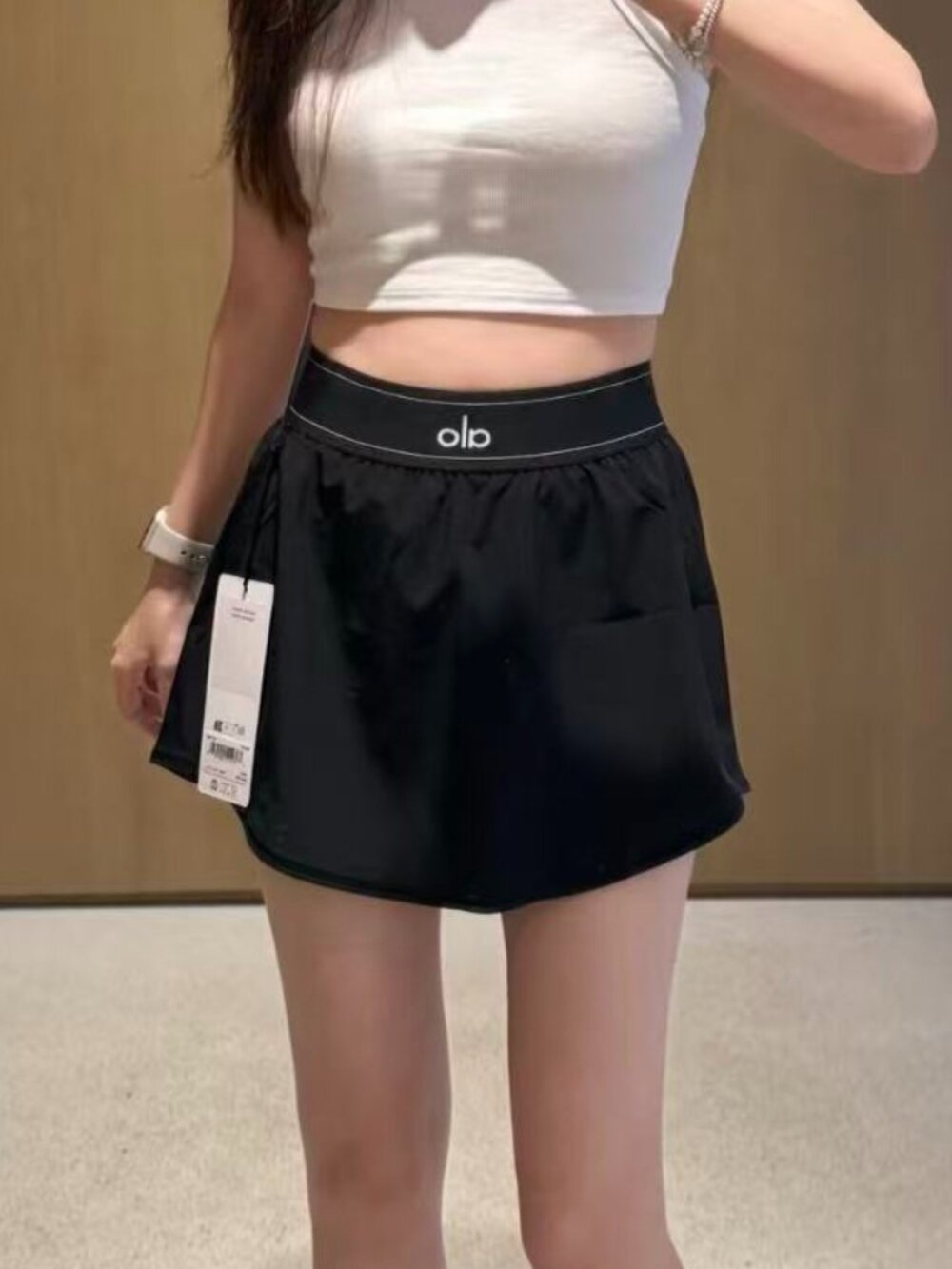 🏌️‍♀️ALO Yoga Match Point Tennis Skirt Black💘Court to everyday style